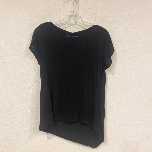 Desigual Beaded Heart Asymmetrical Tee Size Small EUC - Picture 5 of 5